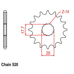 PINION GASGAS EC 125