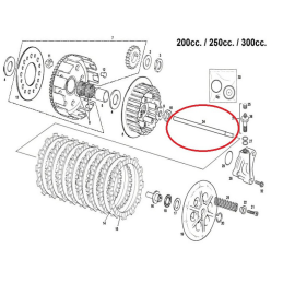 ASTA FRIZIONE EC 200-250-300 2T