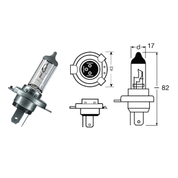 LAMPADINA H4 55/60W