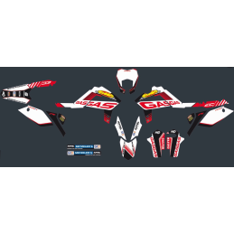 STICKERS KIT GASGAS GUILLAUME 2012