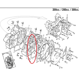 CRANKCASE GASKET EC 200-250-300 2T