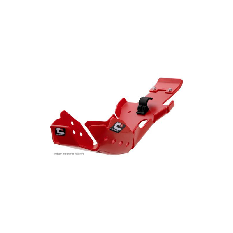 RED CROSSPRO SKID PLATE GASGAS 18-20