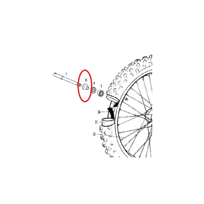 DISTANZIALE RUOTA ANT. DX 00-03