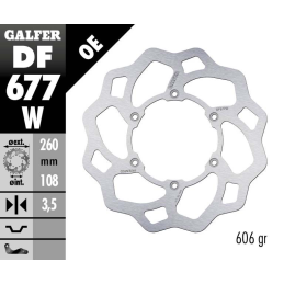 FRONT BRAKE DISC GALFER GASGAS