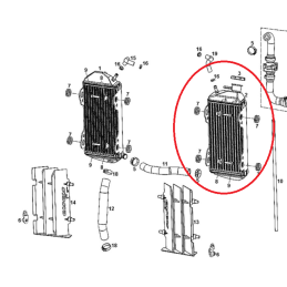 LEFT ORIGINAL RADIATOR...