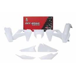 RACETECH 6PZ WHITE PLASTIC...