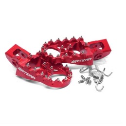 RED ERGAL FOOTSPEGS GASGAS...