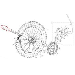 PERNO RUOTA ANTERIORE - MARZOCCHI